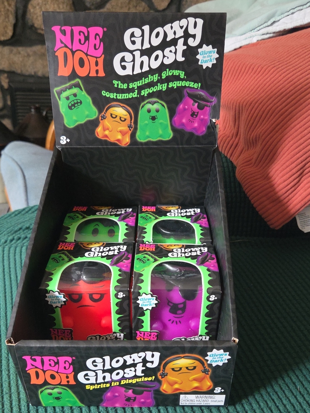 Set Of 4 Needoh Glowy Ghosts